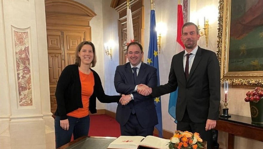 საგარეო ურთიერთობათა კომიტეტის დელეგაციამ ლუქსემბურგის საგარეო და თავდაცვის კომიტეტებთან ერთობლივი სხდომა გამართა