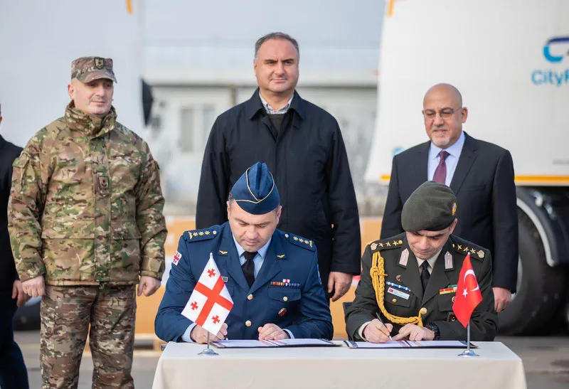 Turkey handed over various types of equipment to the Georgian Defense Forces