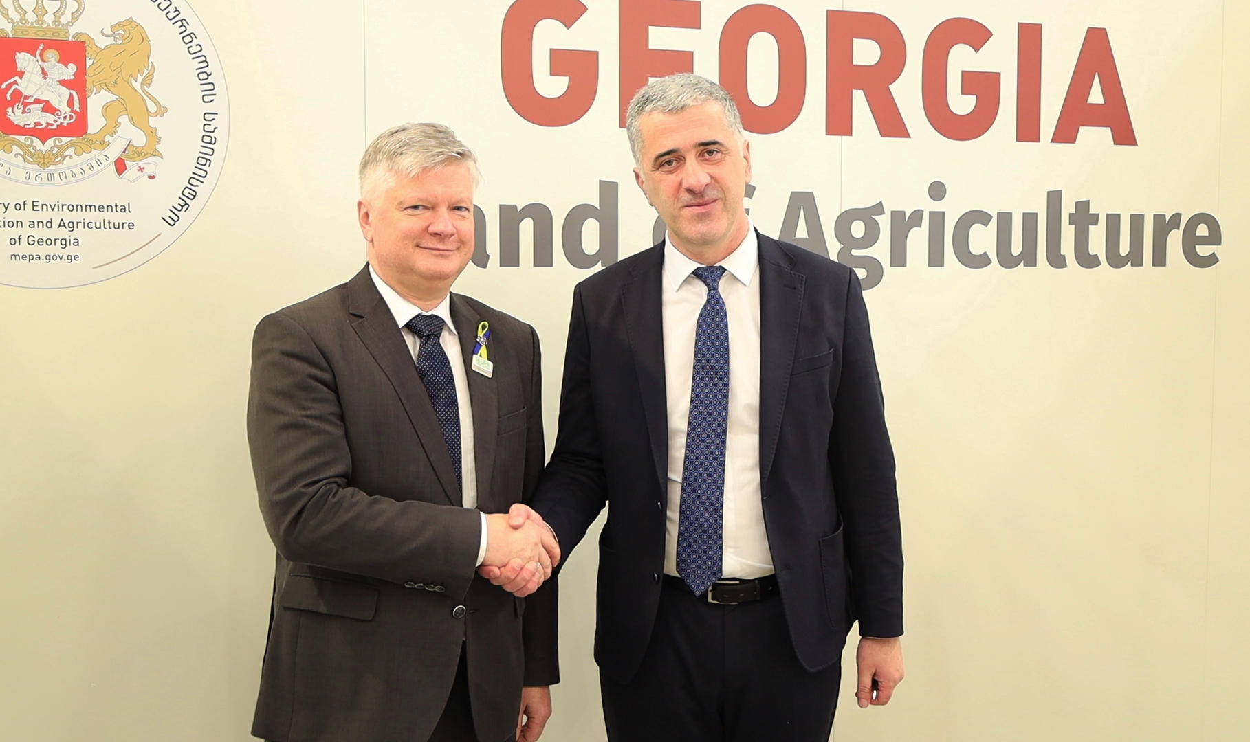 ოთარ შამუგია, ბერლინში ვიზიტის ფარგლებში, ლიეტუვას სოფლის მეურნეობის მინისტრს შეხვდა