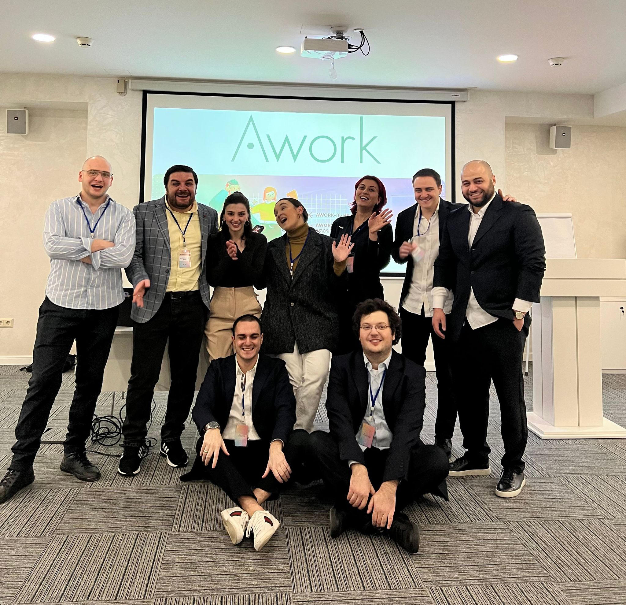 რეკრუტინგის პირველი ქართული აპლიკაციის - Awork Business App-ის პრეზენტაცია 2 თებერვალს, King David-ში გაიმართა