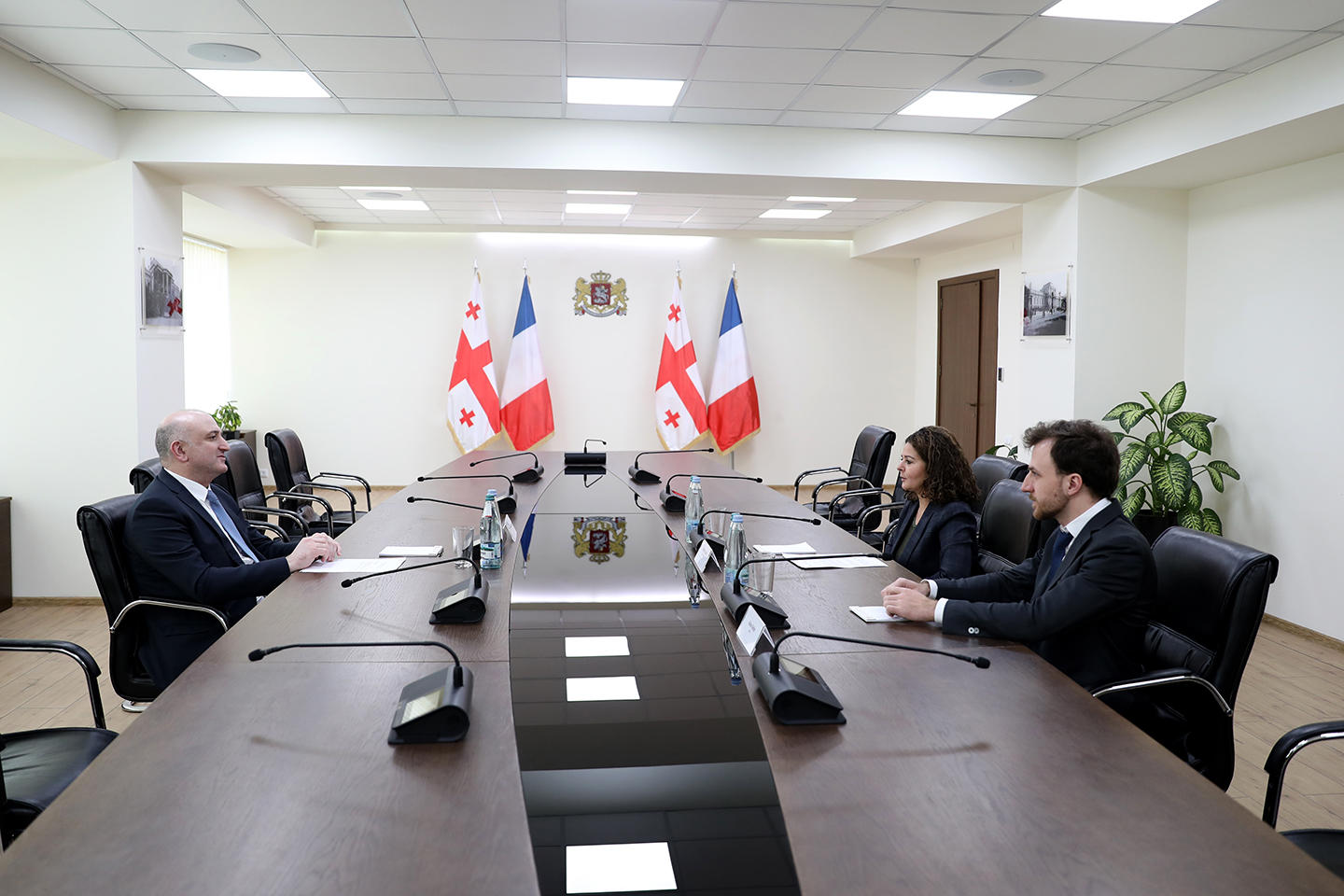 ზურაბ აზარაშვილი საფრანგეთის ელჩ შერაზ გასრის შეხვდა