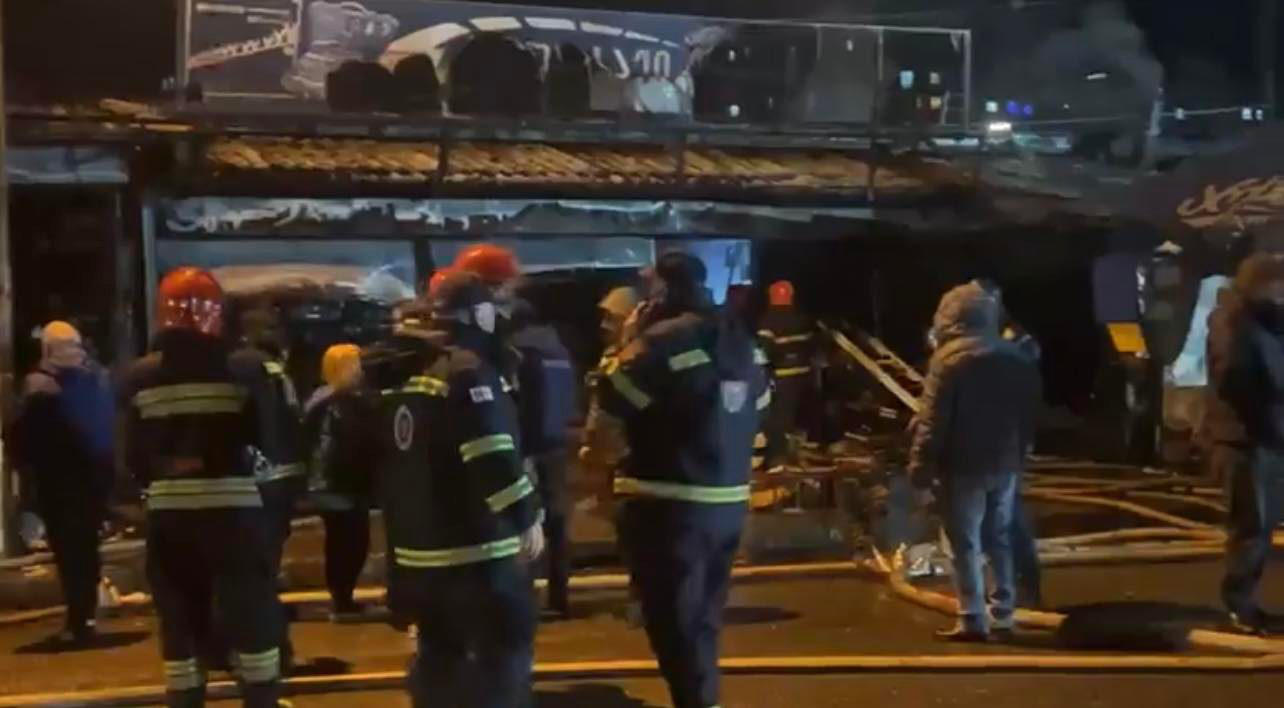 ბათუმში, ე.წ. ხოფას ბაზრობაზე ხანძარი ლიკვიდირებულია