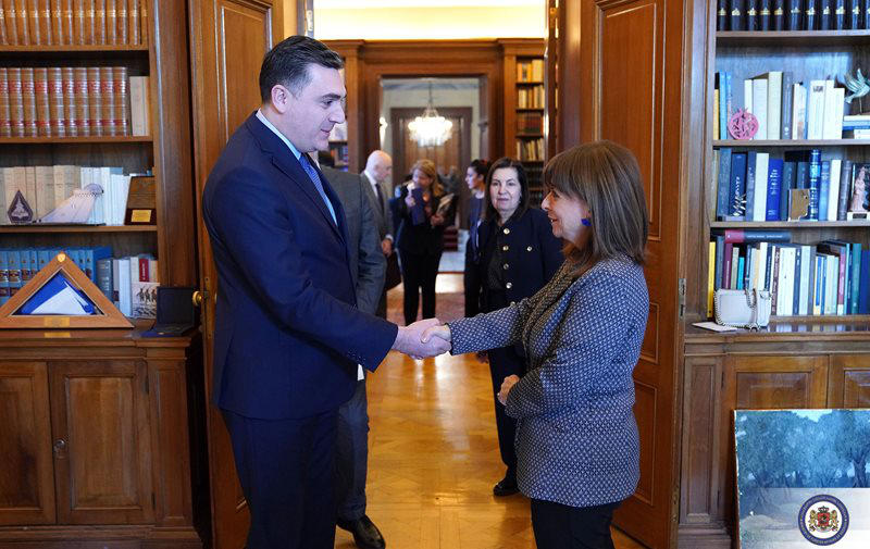 საბერძნეთის პრეზიდენტი - საბერძნეთი მხარს უჭერს საქართველოს ევროპულ და ევროატლანტიკურ ინტეგრაციას