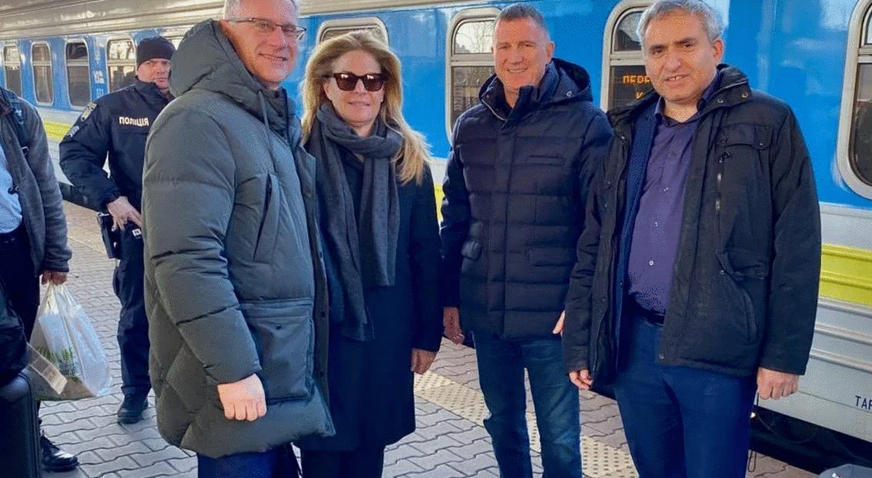 ისრაელის ქნესეთის დელეგაცია უკრაინას სტუმრობს