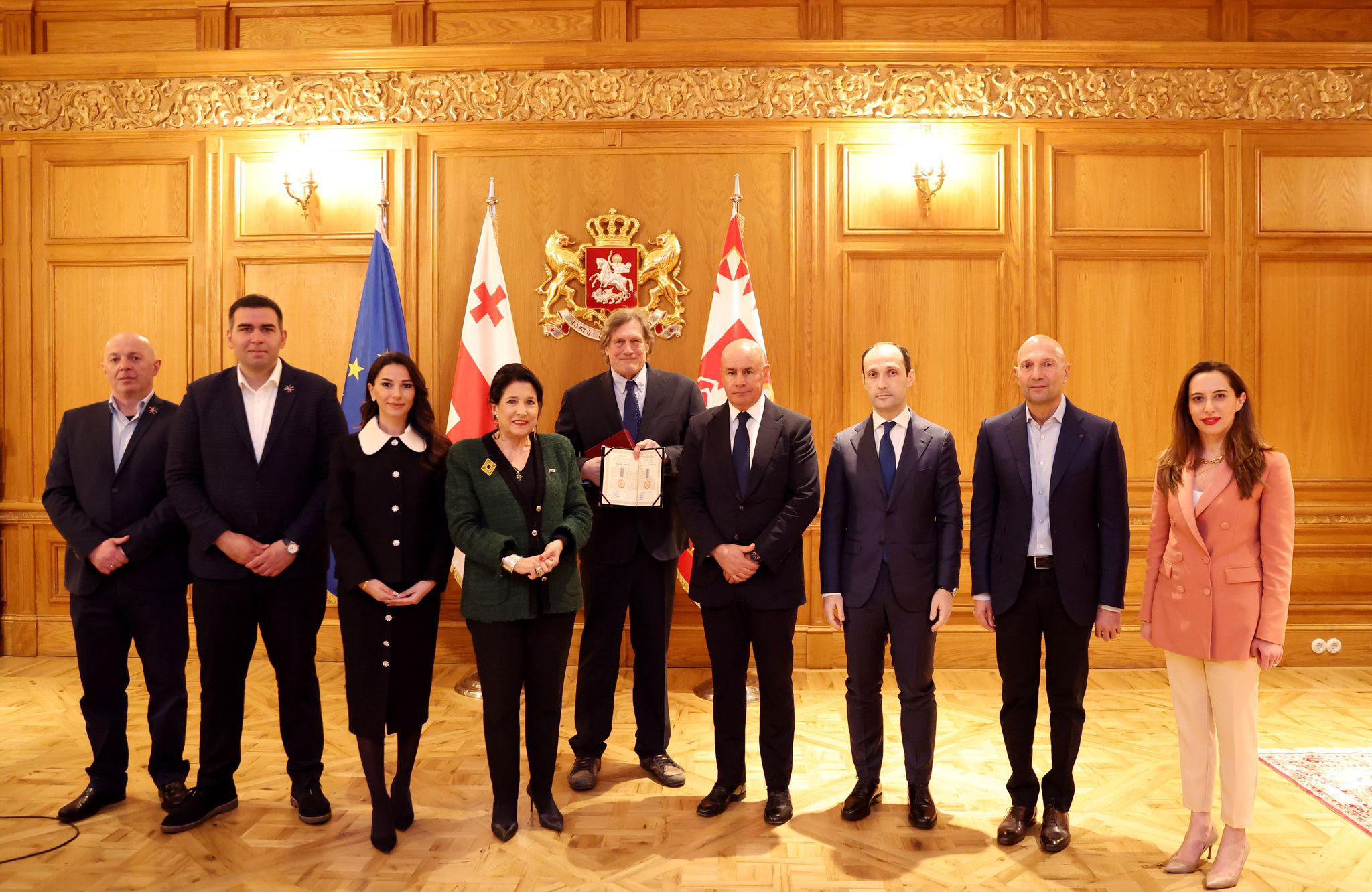 The vice-president of the Georgian Ski Federation was awarded with a medal of honor