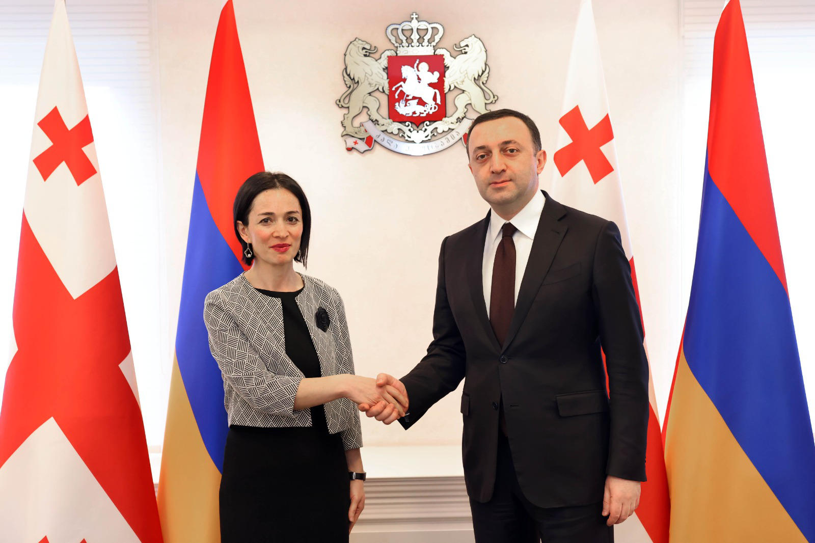 პრემიერ-მინისტრი სომხეთის განათლების, მეცნიერების, კულტურისა და სპორტის მინისტრს შეხვდა