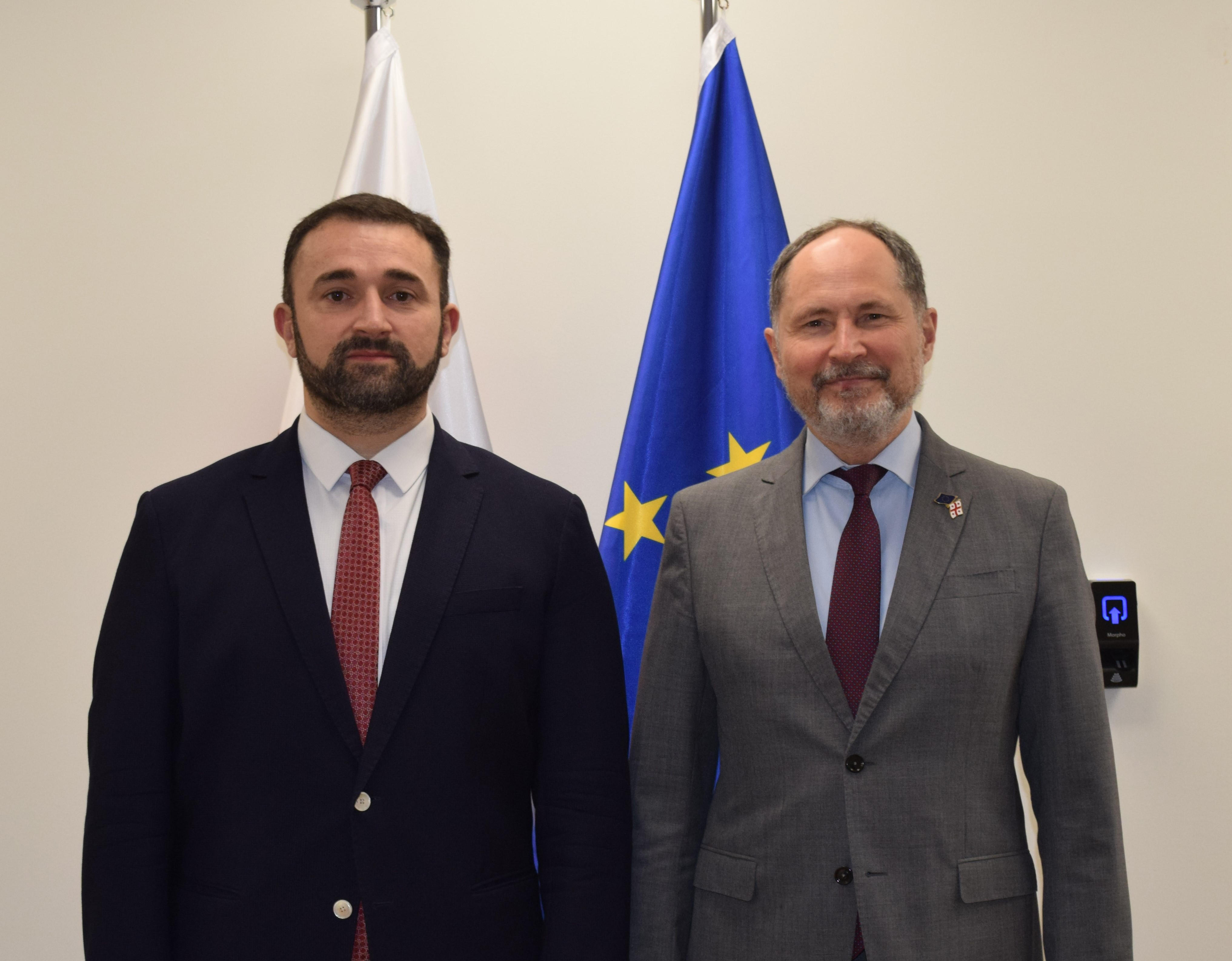 ცესკოს თავმჯდომარემ და ევროკავშირის ელჩმა მიმდინარე საარჩევნო საკითხებზე იმსჯელეს