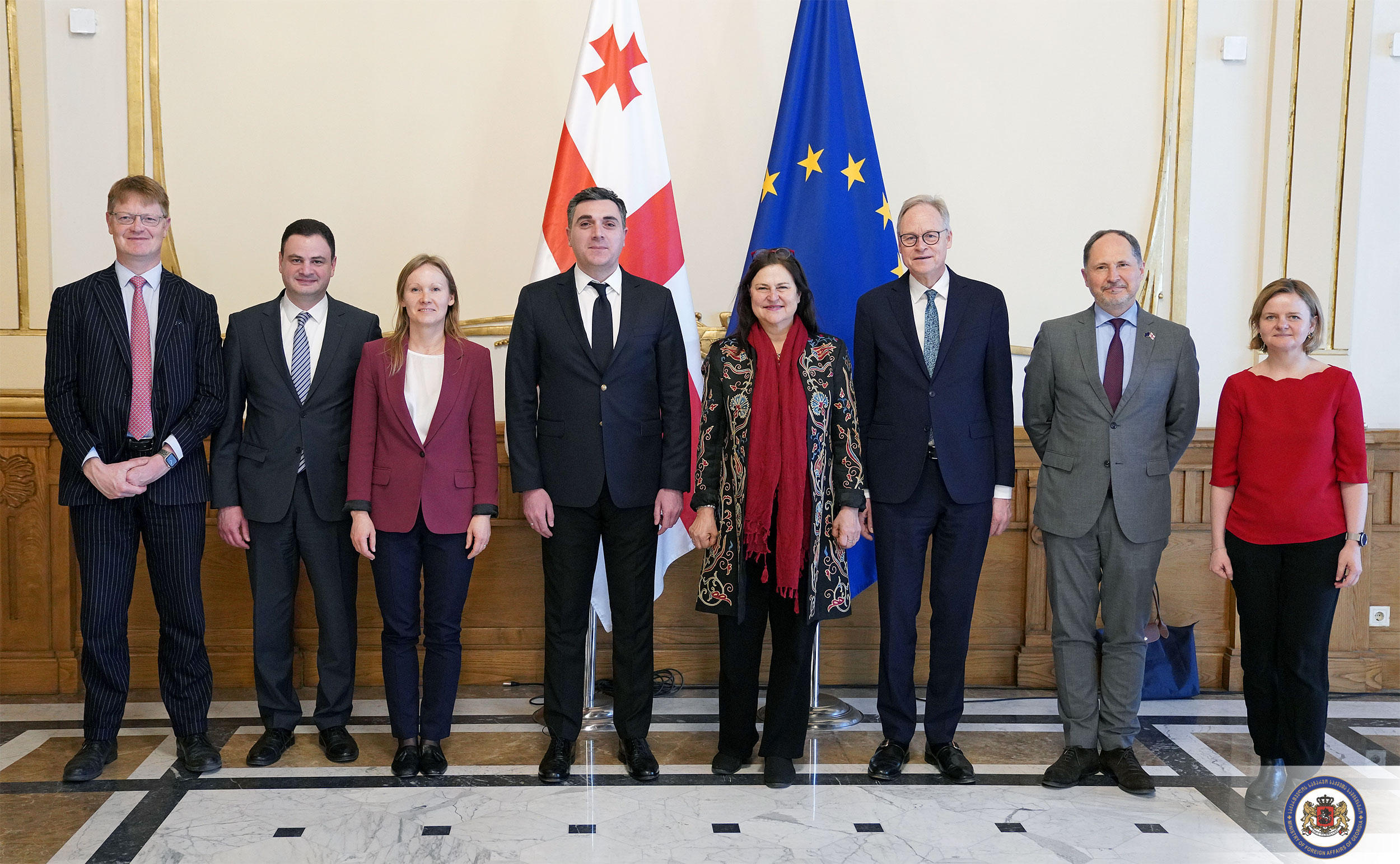 ილია დარჩიაშვილმა საგარეო ქმედებათა ევროპული სამსახურისა და ევროკომისიის წარმომადგენლებთან შეხვედრა გამართა