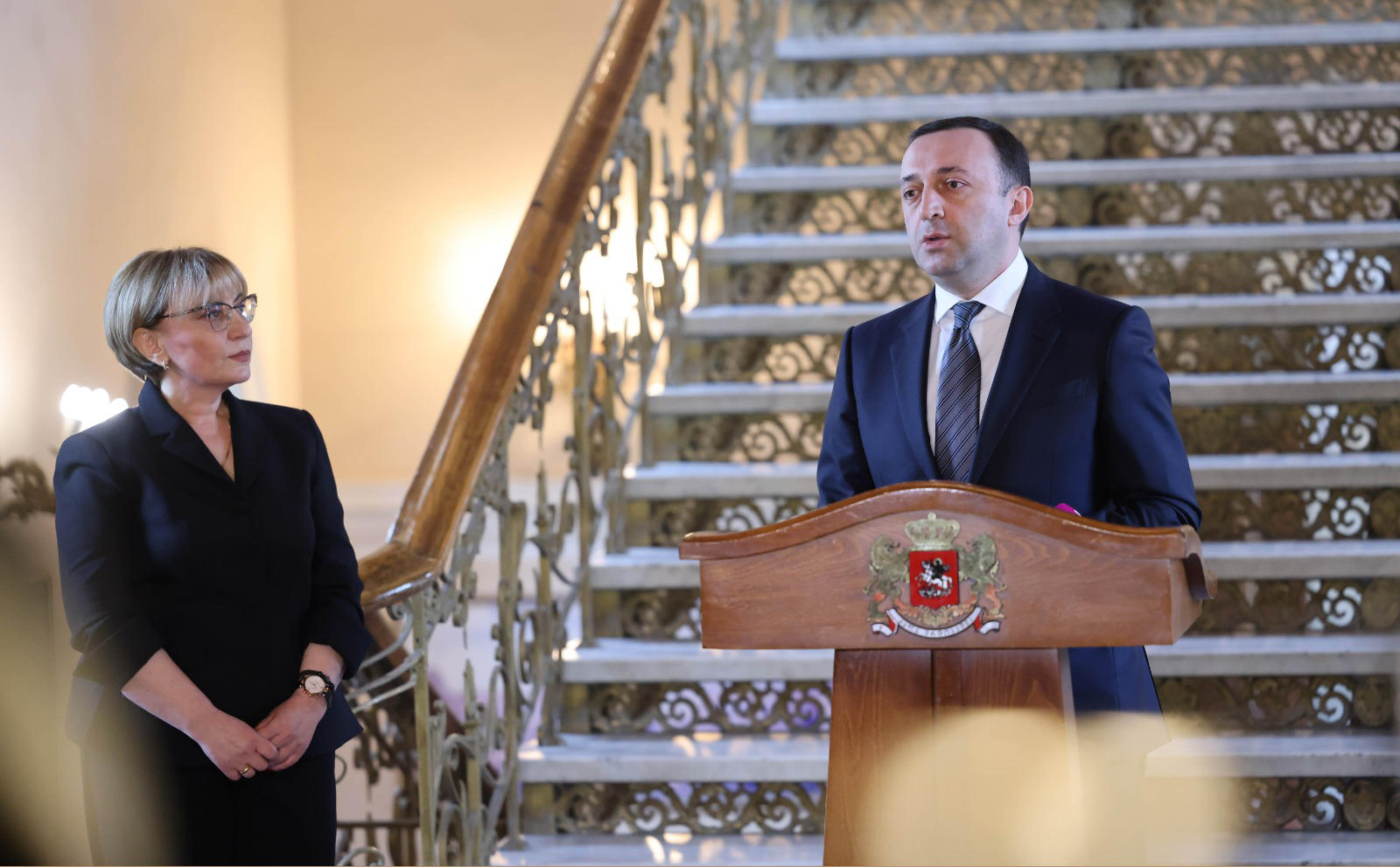 ირაკლი ღარიბაშვილი ­ - ვამაყობ ჩვენი სასამართლოთი, ვამაყობ ყველა მოსამართლით - ჩვენ მაქსიმალურ მხარდაჭერას აღმოვუჩენთ თქვენს ინიციატივებს, ახალ პროგრამებს