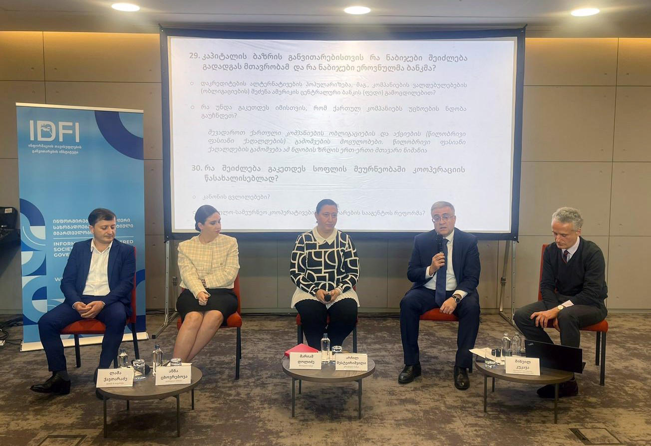 არჩილ მესტვირიშვილმა IDFI-ს პანელურ დისკუსიაში მიიღო მონაწილეობა