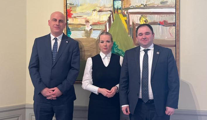 ნიკოლოზ სამხარაძე შვედეთის საგარეო საქმეთა სამინისტროს სახელმწიფო მდივანს შეხვდა
