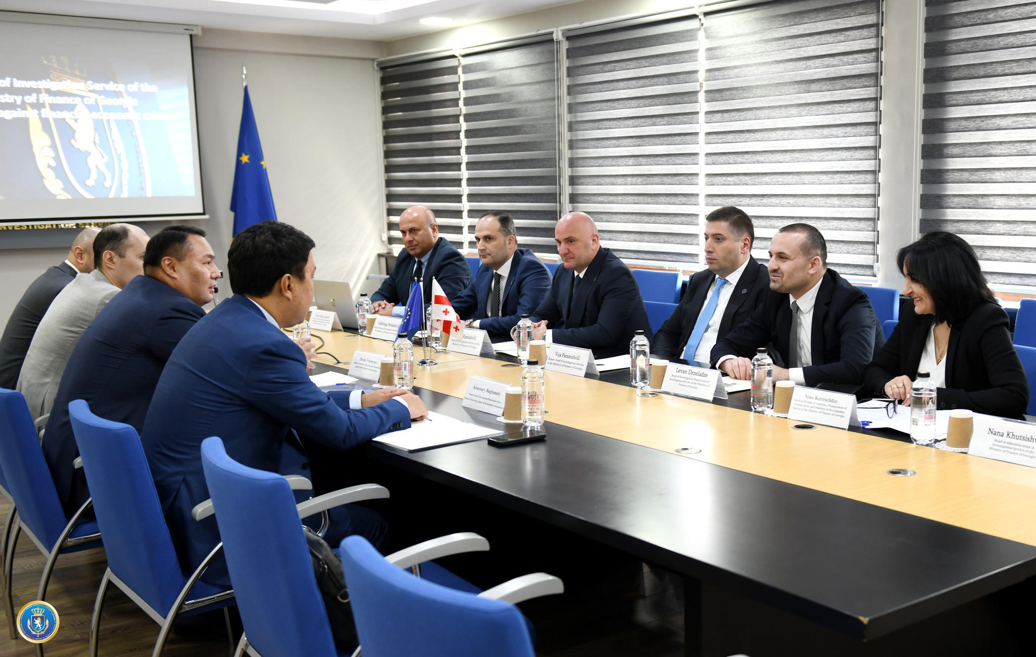ფინანსთა სამინისტროს საგამოძიებო სამსახურმა ყაზახეთის რესპუბლიკის ფინანსური მონიტორინგის სააგენტოს დელეგაციას უმასპინძლა
