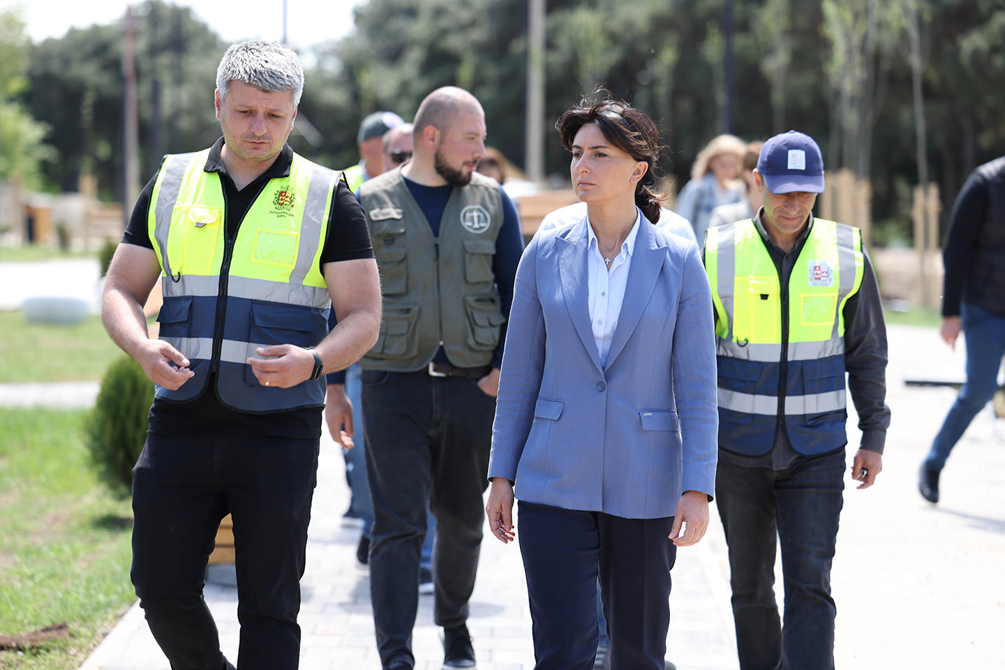 რუსთავში, რჩეულიშვილის ქუჩაზე ახალი მულტიფუნქციური სკვერის მოწყობა მიმდინარეობს