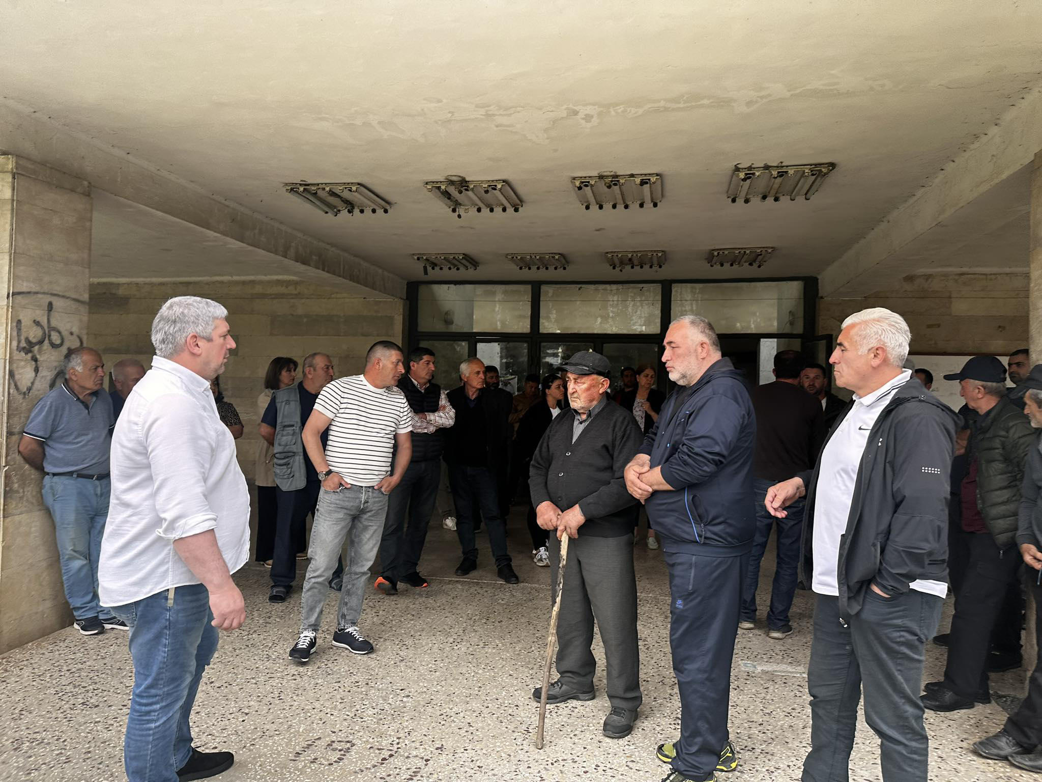 ახმეტის მუნიციპალიტეტის სოფელ ქვემო ალვანში აქცია გაიმართა