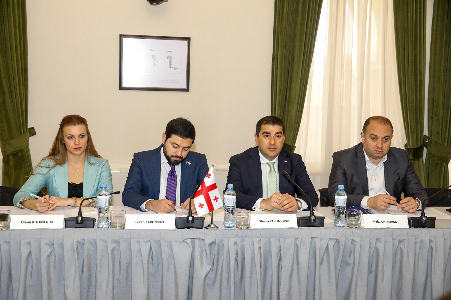 შალვა პაპუაშვილი ჩეხეთის რესპუბლიკის პარლამენტის დელეგაციას შეხვდა