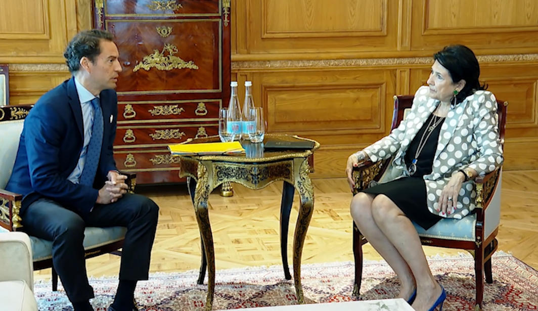 სალომე ზურაბიშვილი კავკასიასა და ცენტრალურ აზიაში ნატო-ს გენერალური მდივნის სპეციალურ წარმომადგენელს ხვდება