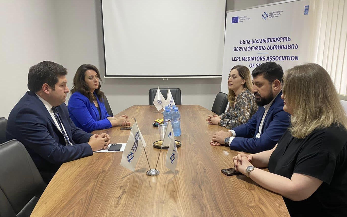 ანტიკორუფციული ბიუროს უფროსი მედიატორთა ასოციაციის თავმჯდომარეს შეხვდა