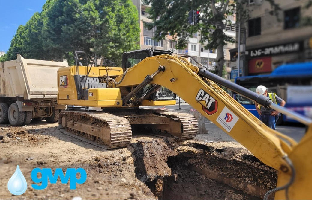 „ჯივიპი“ წერეთლის გამზირზე წყალმომარაგების ქსელის რეაბილიტაციის პირველ ეტაპს ასრულებს