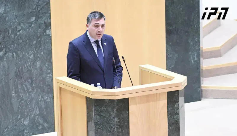 პარლამენტი 20 ოქტომბრის პლენარულ სხდომაზე, საგარეო საქმეთა მინისტრ ილია დარჩიაშვილს მოუსმენს