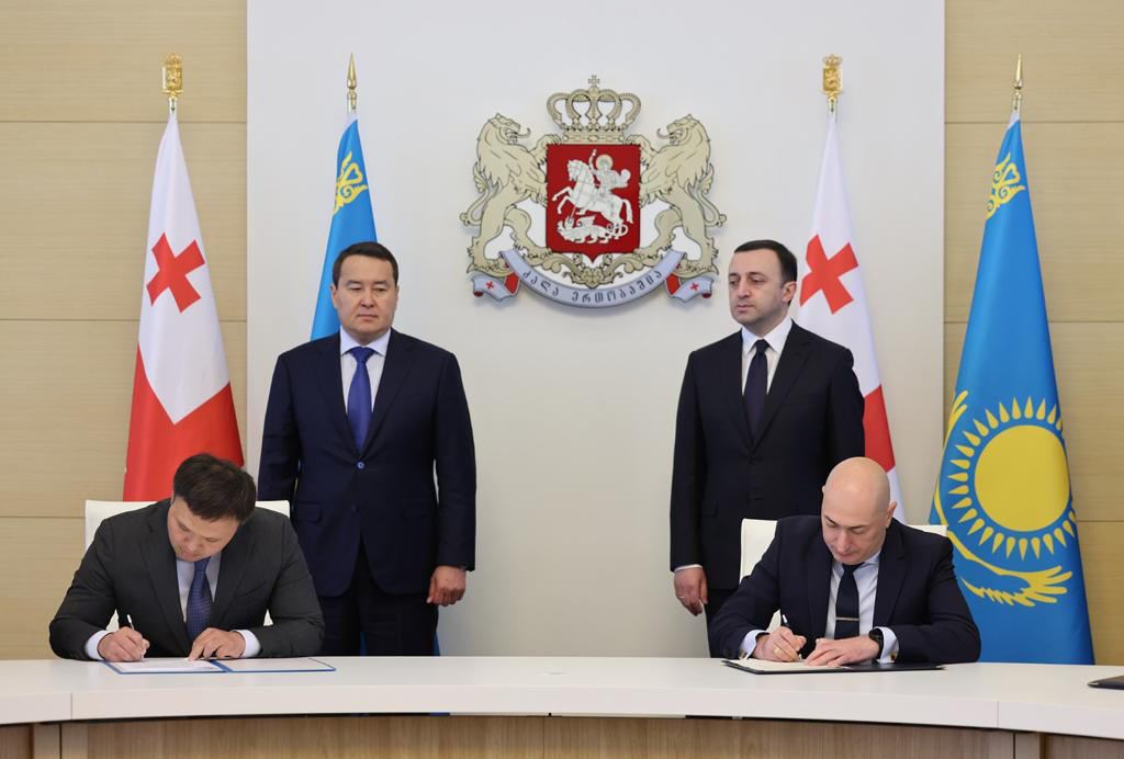 საქართველოსა და ყაზახეთის რესპუბლიკის პრემიერ-მინისტრებმა ქვეყნებს შორის თანამშრომლობის დინამიკაზე გაფართოებულ ფორმატში იმსჯელეს