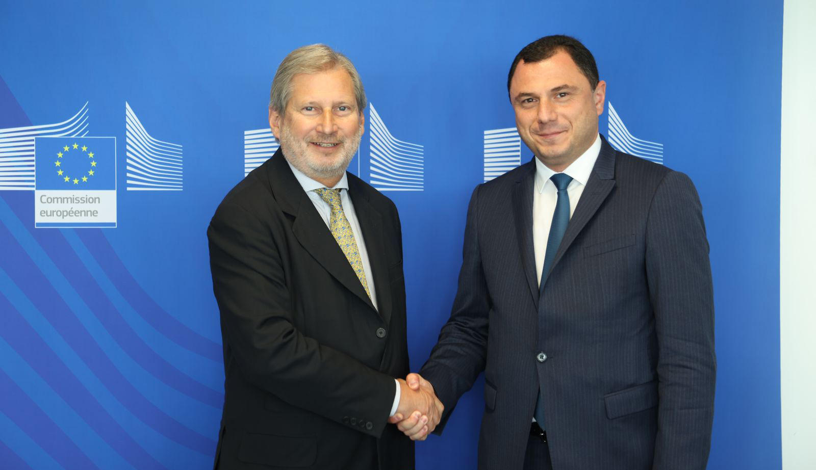 გიორგი ამილახვარმა ევროკომისარ იოჰანეს ჰანთან შეხვედრა გამართა