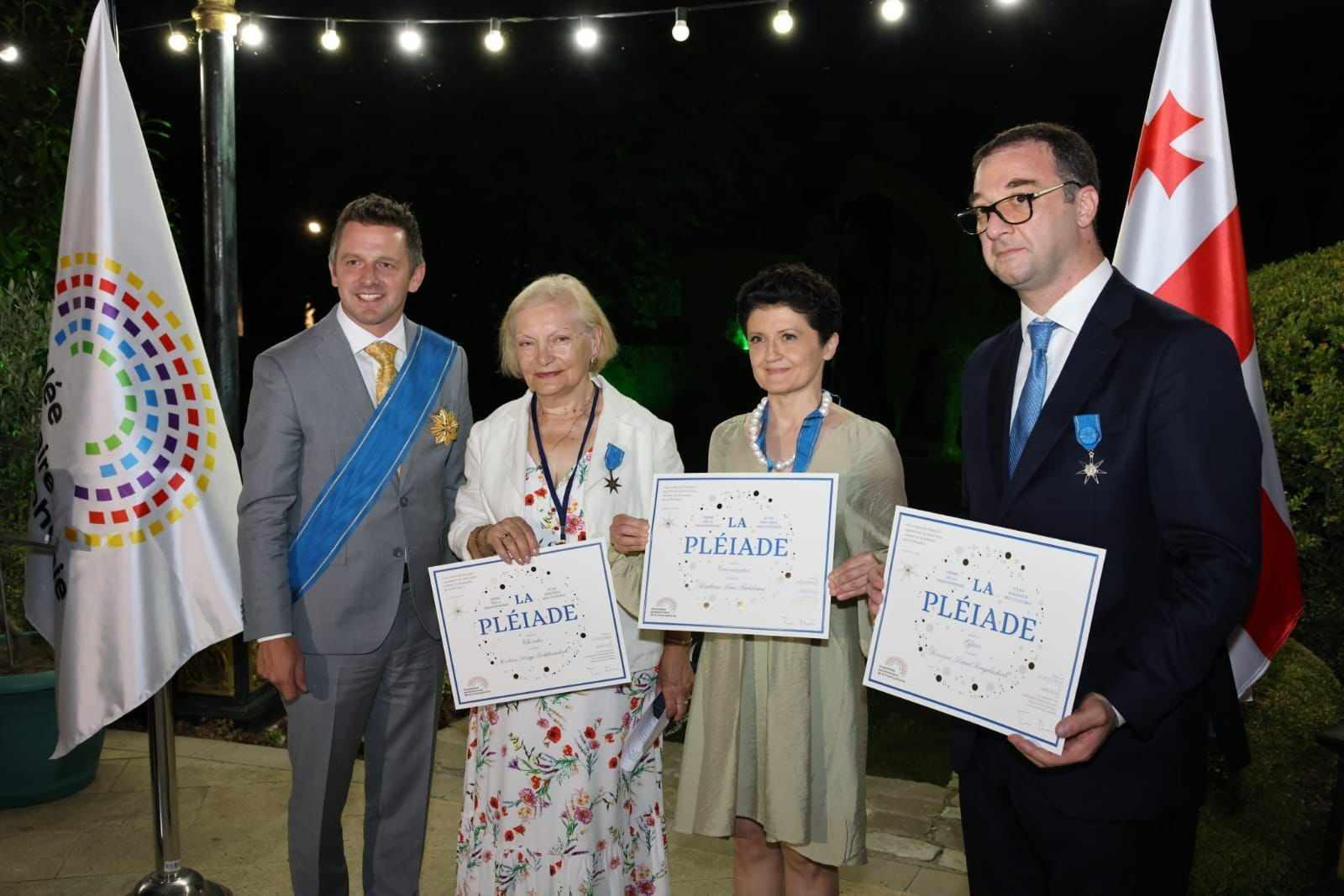 დავით სონღულაშვილი, თეა წულუკიანი და მზაღო დოხტურიშვილი ფრანკოფონიისა და კულტურათაშორისი დიალოგის ორდენით დაჯილდოვდნენ