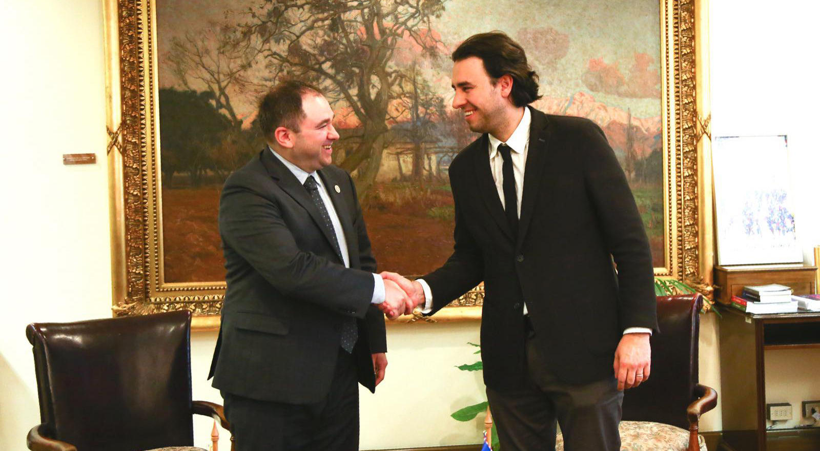ნიკოლოზ სამხარაძე ჩილეს დეპუტატთა პალატის თავმჯდომარეს შეხვდა