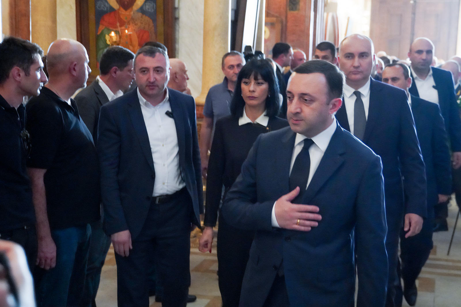 თეა ახვლედიანი ოკუპირებული აფხაზეთიდან გადმოსვენებული, 1990-იანი წლების შეიარაღებული მოქმედებების დროს უგზო-უკვლოდ დაკარგულ პირთა, სამოქალაქო პანაშვიდს დაესწრო