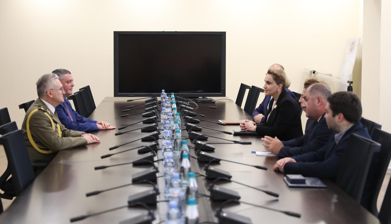 თავდაცვის მინისტრის პირველი მოადგილე სლოვაკ დიპლომატებს შეხვდა