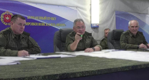 სერგეი შოიგუ უკრაინაში მყოფ ჯარისკაცებს შეხვდა