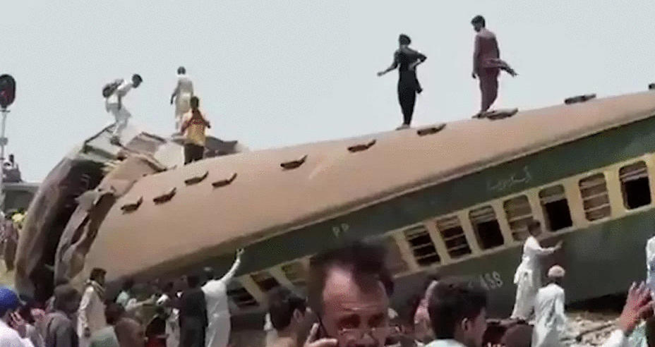 პაკისტანში სარკინიგზო ავარიას მინიმუმ 19 ადამიანი ემსხვერპლა, 50 კი დაშავდა