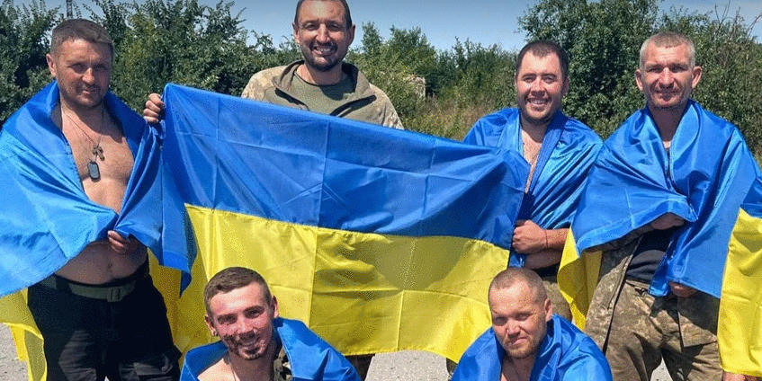 უკრაინამ რუსეთის ტყვეობიდან 22 სამხედრო დააბრუნა