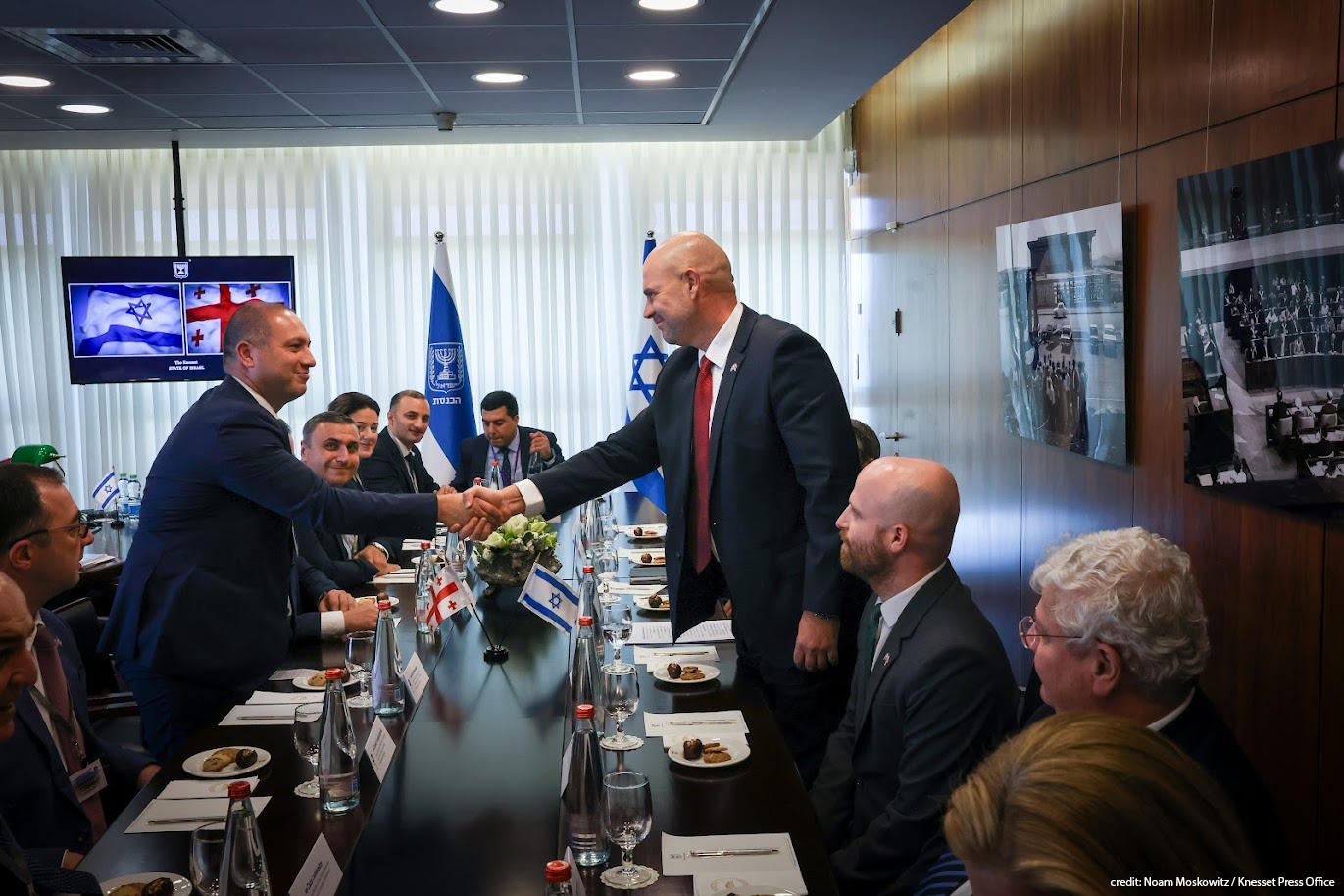 საქართველოს პარლამენტის ისრაელის სახელმწიფოს პარლამენტთან მეგობრობის ჯგუფი  ქნესეთის თავმჯდომარეს შეხვდა