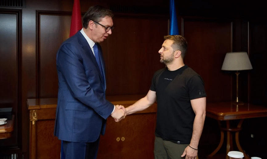 ვოლოდიმირ ზელენსკი სერბეთის პრეზიდენტს შეხვდა