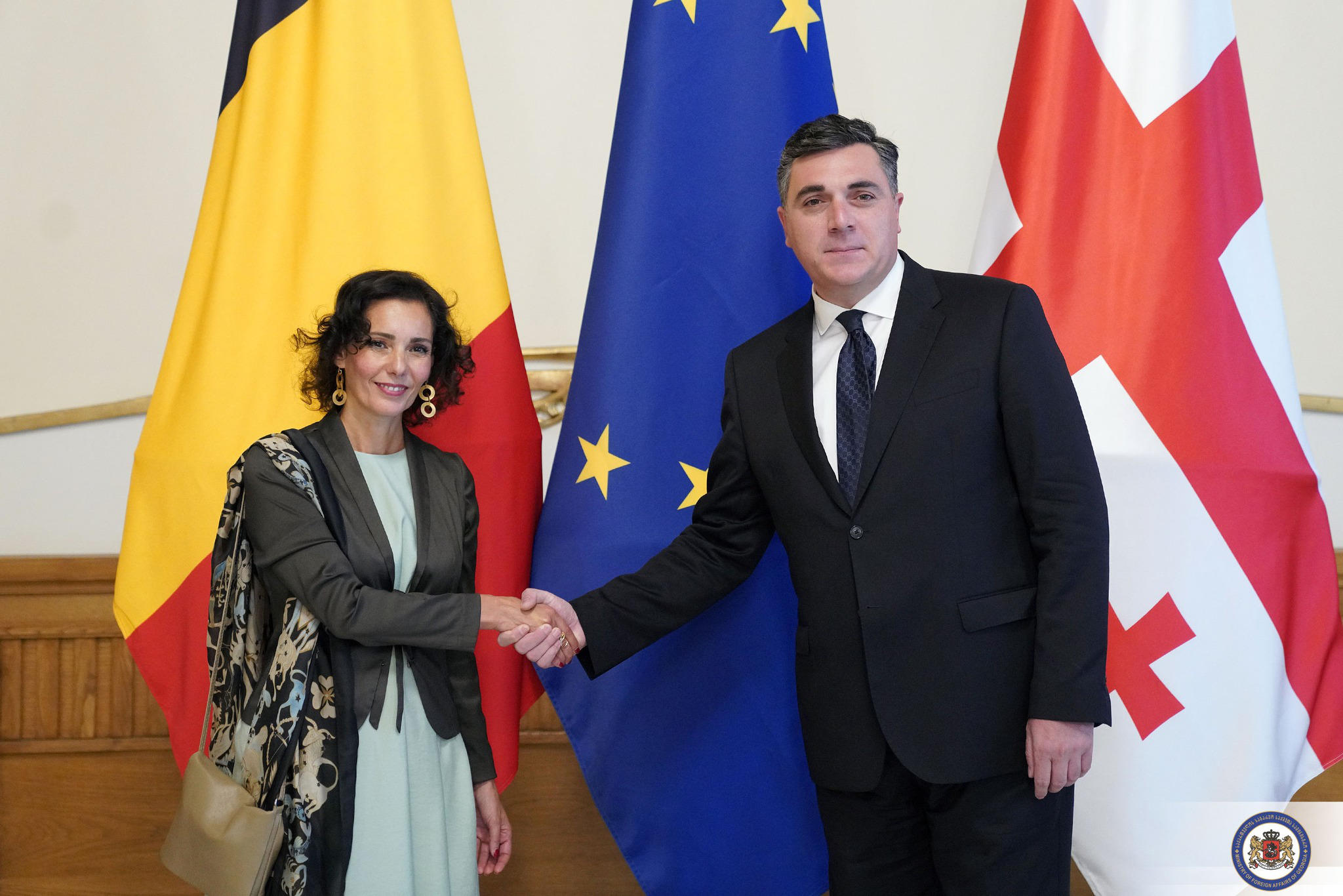 ილია დარჩიაშვილი ბელგიის სამეფოს საგარეო საქმეთა, ევროპის საქმეთა და საგარეო ვაჭრობის, ფედერალური კულტურული ინსტიტუტების მინისტრს შეხვდა