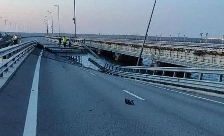 დიდი ბრიტანეთის თავდაცვის სამინისტრო - უკრაინის მიერ საბორნე ხიდებზე მიტანილი ძლიერი დარტყმების შემდეგ, რუსულ არმიას ყირიმში მხოლოდ ერთადერთი გრძელი მარშრუტი შემორჩა