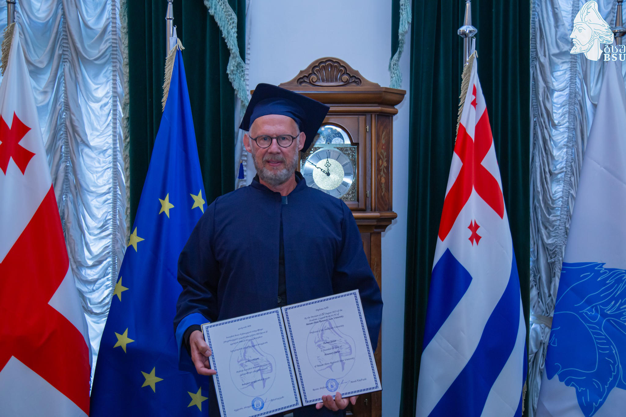 პროფესორი ტომას იონტერი ბათუმის სახელმწიფო უნივერსიტეტის საპატიო დოქტორი გახდა