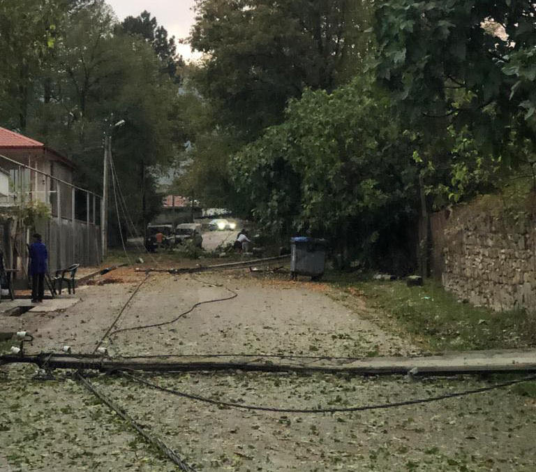 კახეთში სეტყვამ და ქარიშხალმა რამდენიმე მუნიციპალიტეტი დააზარალა