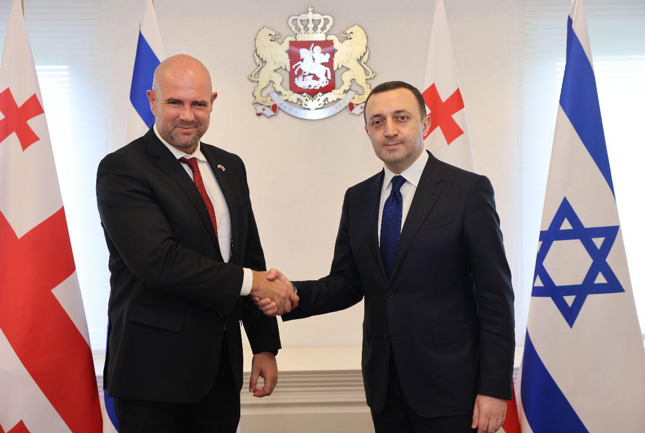 პრემიერ-მინისტრი ირაკლი ღარიბაშვილი ისრაელის სახელმწიფოს ქნესეთის სპიკერს შეხვდა