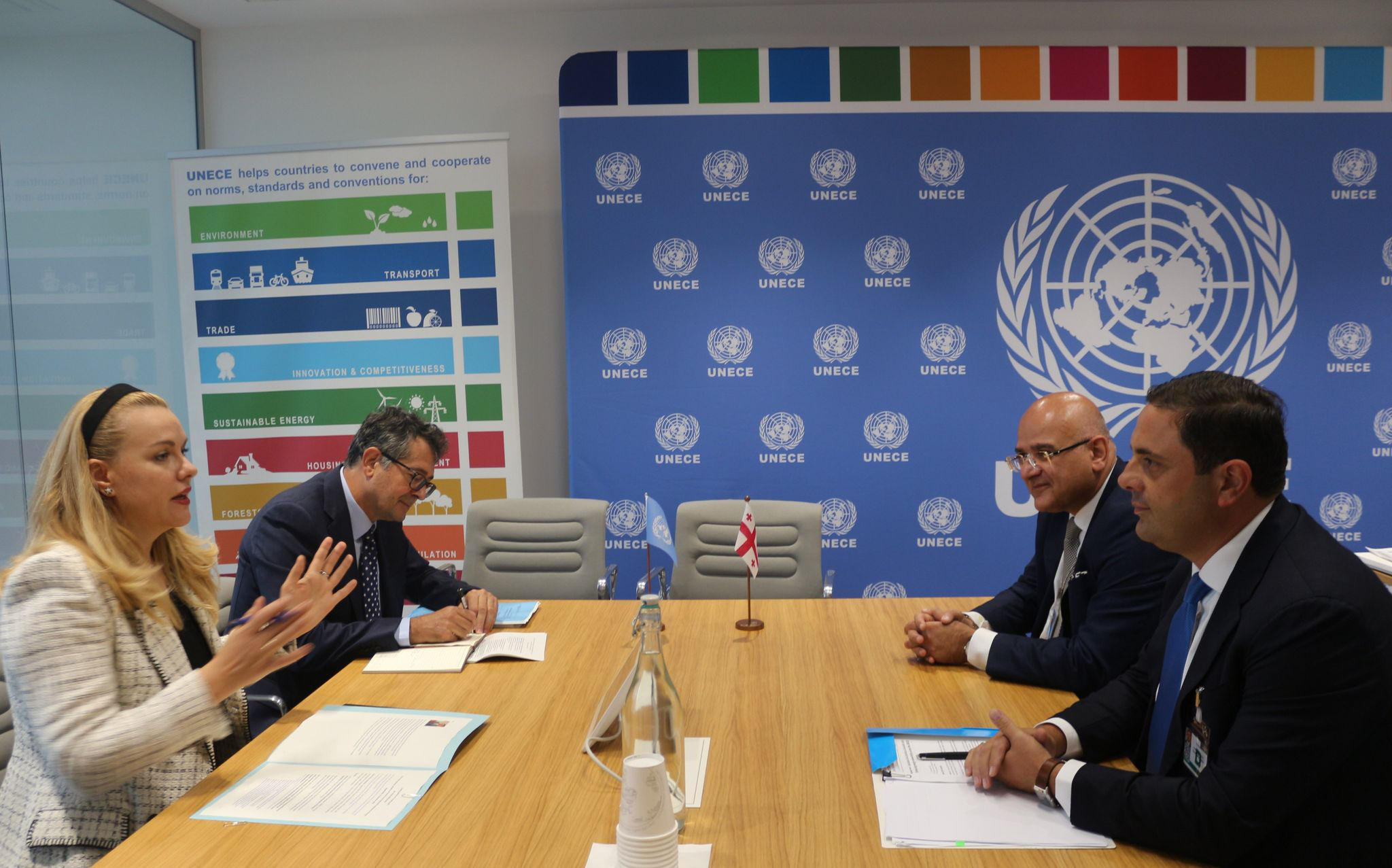 რომეო მიქაუტაძემ UNECE-ს აღმასრულებელ მდივანთან შავი ზღვის წყალქვეშა კაბელის სტრატეგიული პროექტის შესაძლებლობები განიხილა