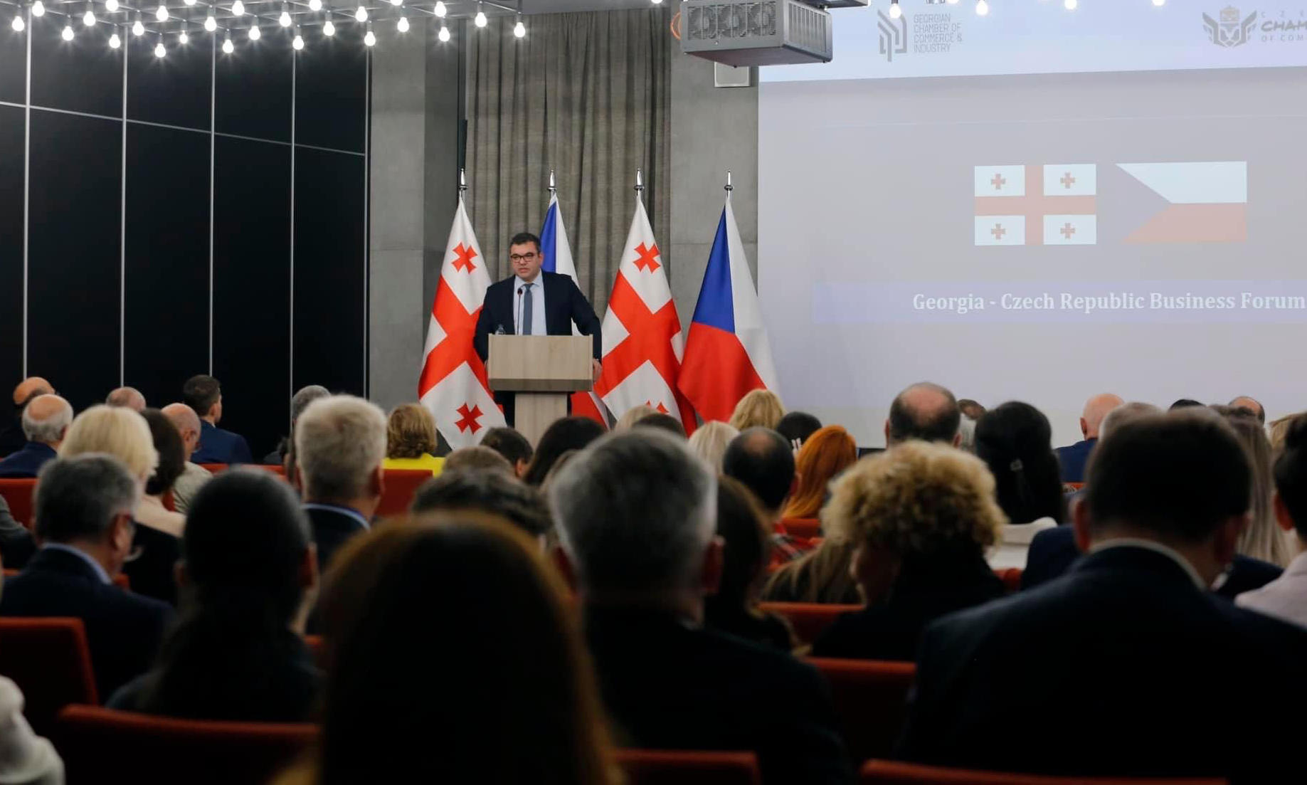 სავაჭრო პალატის ორგანიზებით საქართველო-ჩეხეთის ბიზნეს ფორუმი ჩატარდა