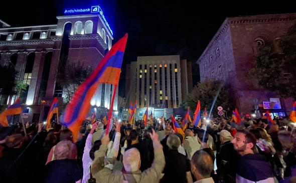 ერევანში, რუსეთის საელჩოსთან უსაფრთხოების ზომები გააძლიერეს
