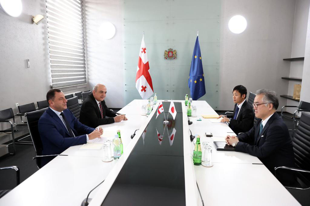გიორგი ამილახვარმა საქართველოში იაპონიის ელჩთან ჰიდეკი იშიძუკასთან სამუშაო შეხვედრა გამართა