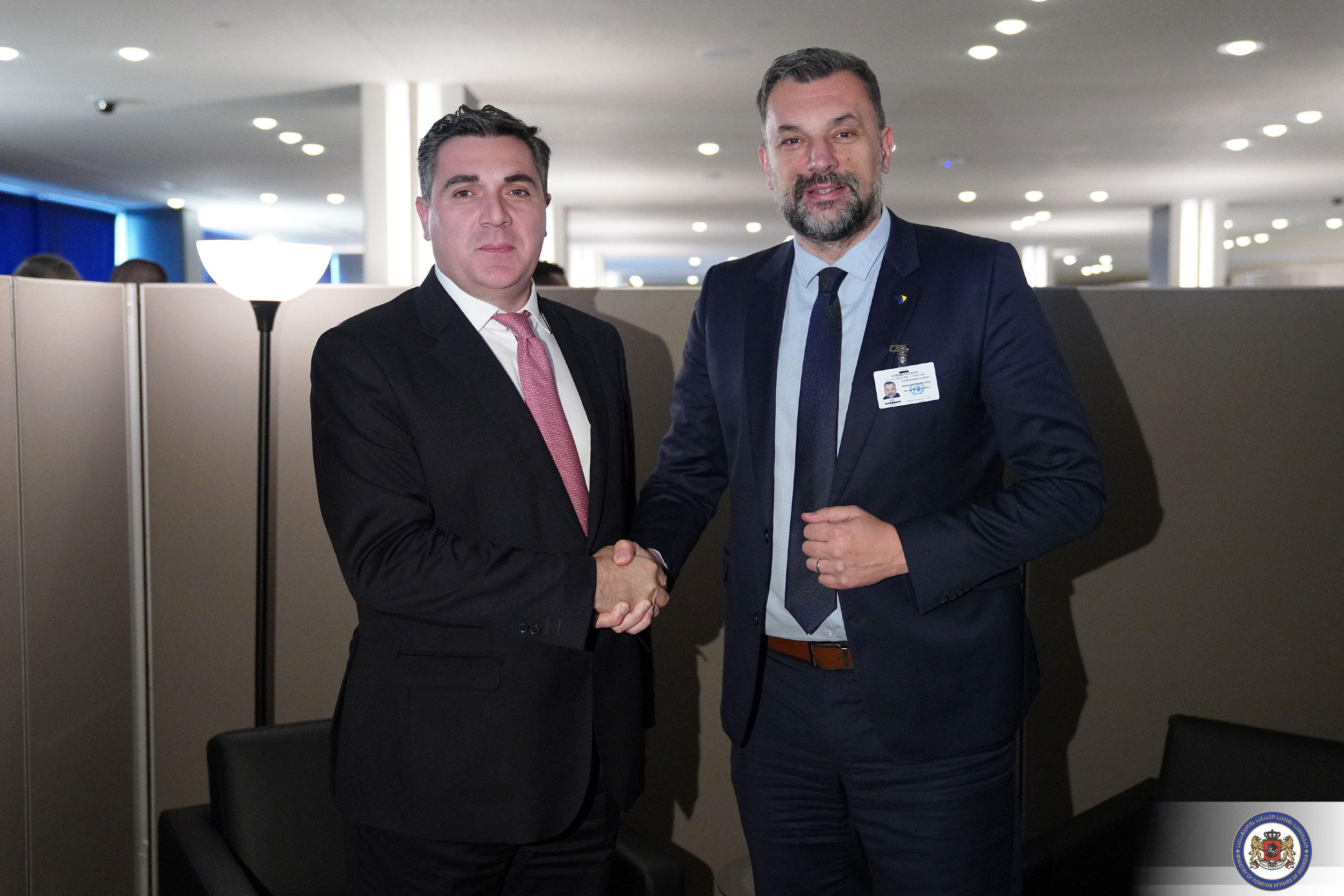 ილია დარჩიაშვილმა ბოსნია და ჰერცეგოვინას საგარეო საქმეთა მინისტრთან შეხვედრა გამართა
