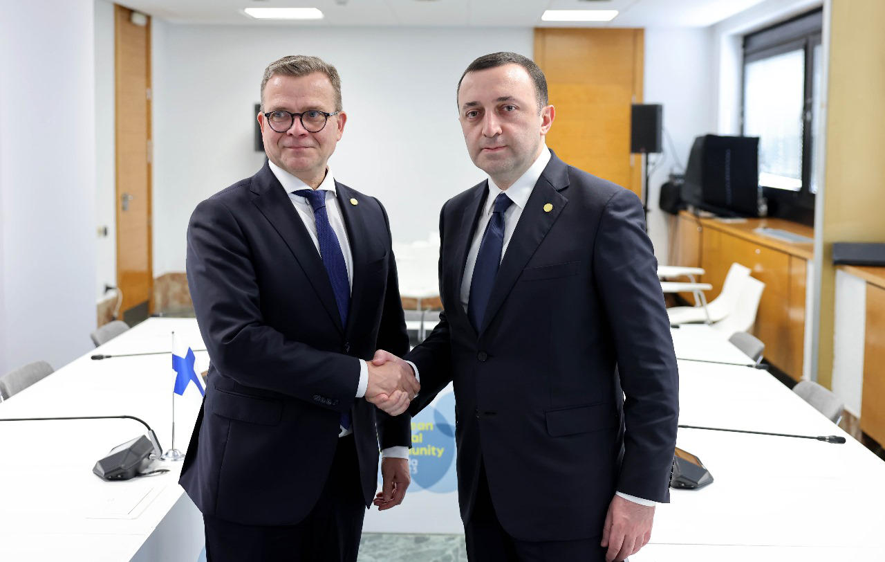 ირაკლი ღარიბაშვილი ფინეთის პრემიერ-მინისტრ პეტერი ორპოს შეხვდა