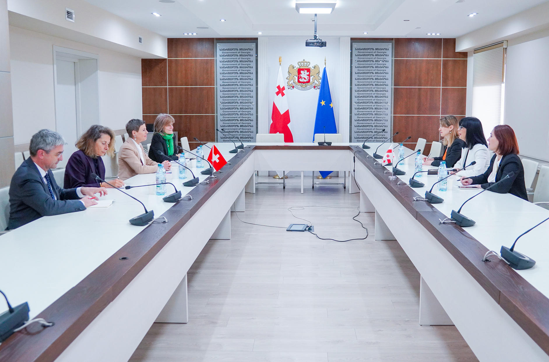 თეა ახვლედიანმა შვეიცარიის საგანგებო და სრულუფლებიან ელჩთან რუსეთის ფედერაციაში კრისტინა მარტი ლანგთან შეხვედრა გამართა