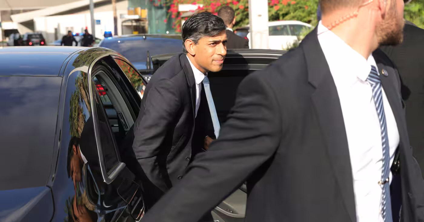 რიში სუნაკი თელ-ავივში ჩავიდა