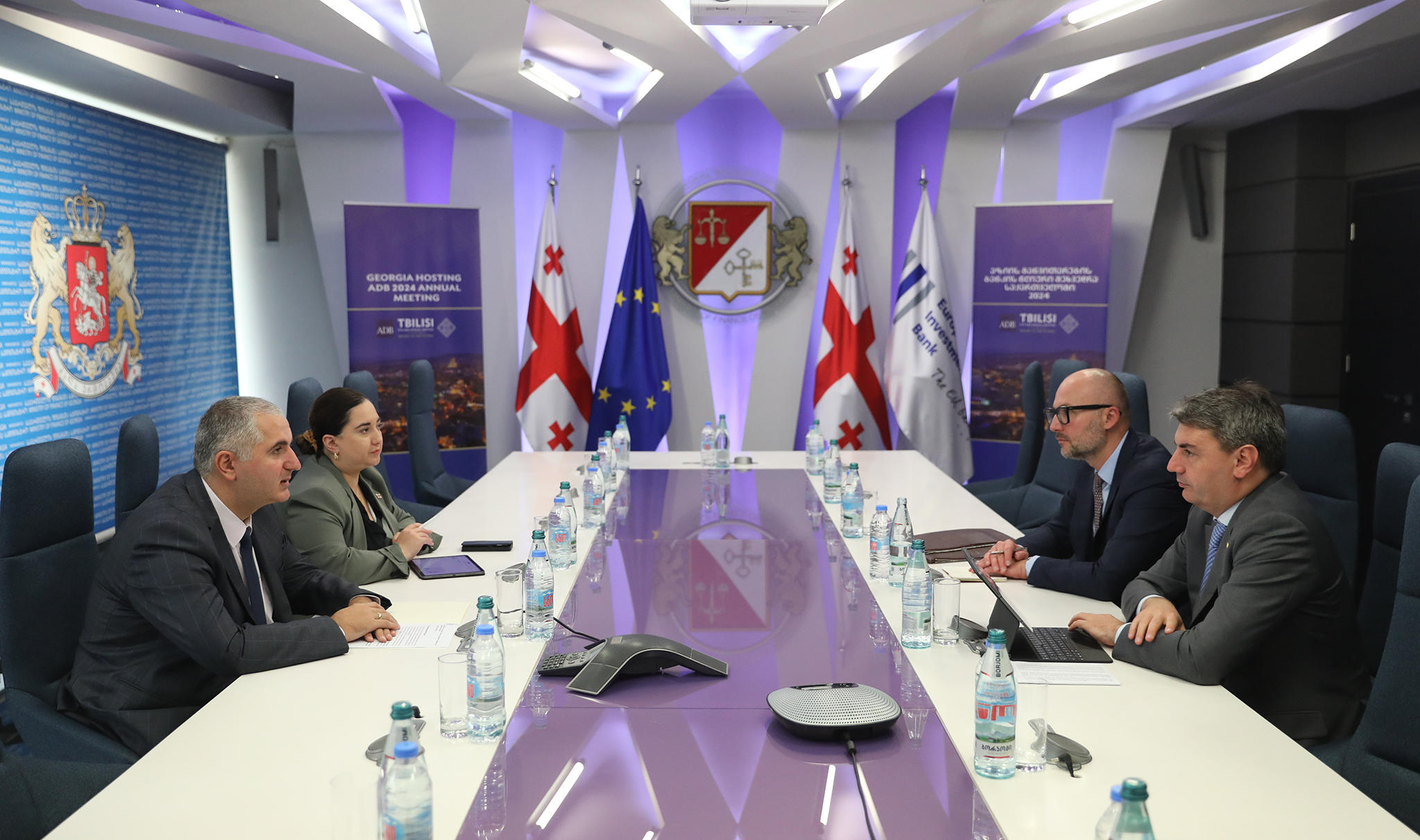 ფინანსთა მინისტრი ლაშა ხუციშვილი EIB-ის დირექტორს ლიონელ რაპაის შეხვდა