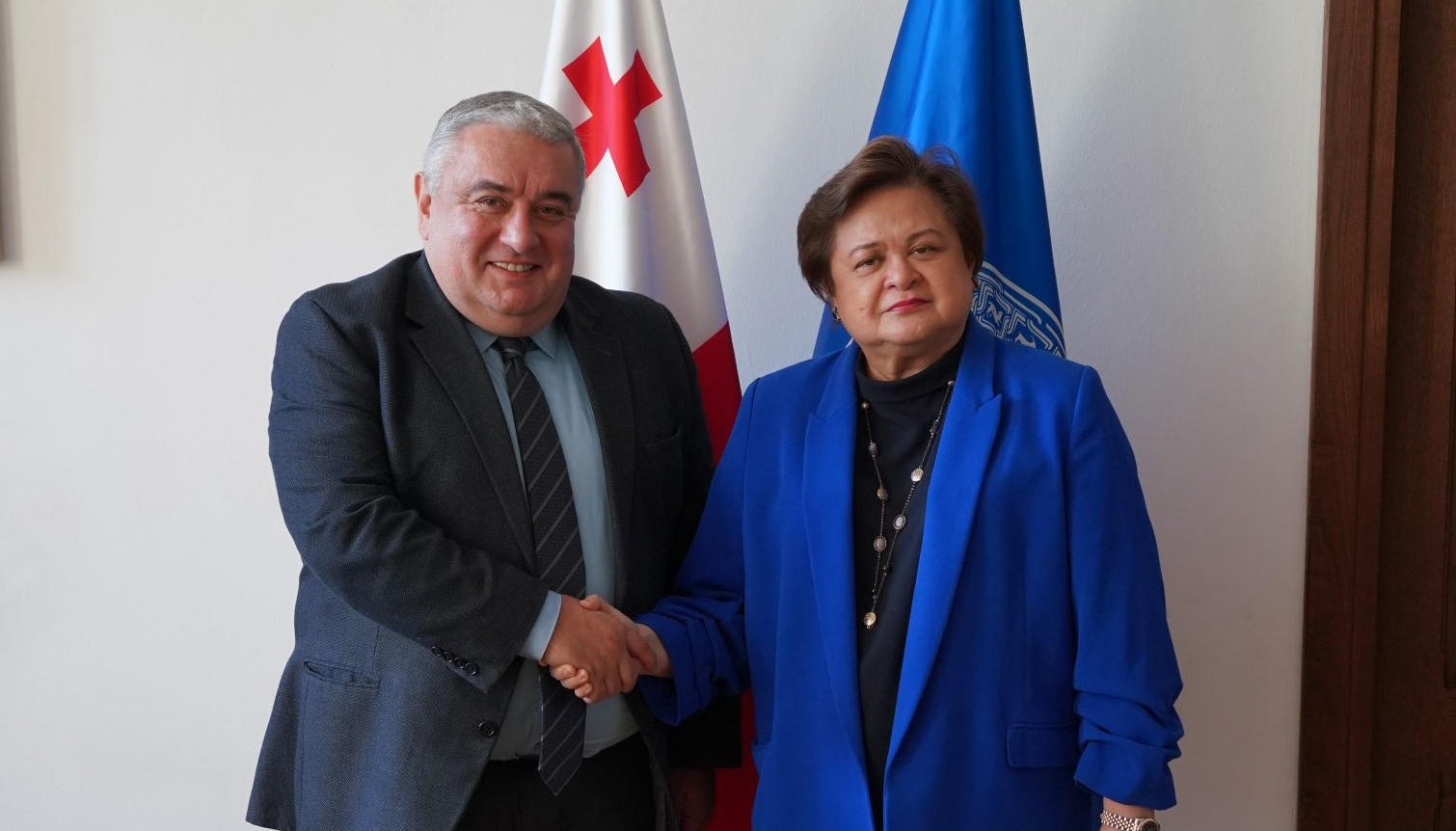 ჯაბა სამუშიამ მარია ტერეზა ლაზაროსთან სამუშაო შეხვედრა გამართა