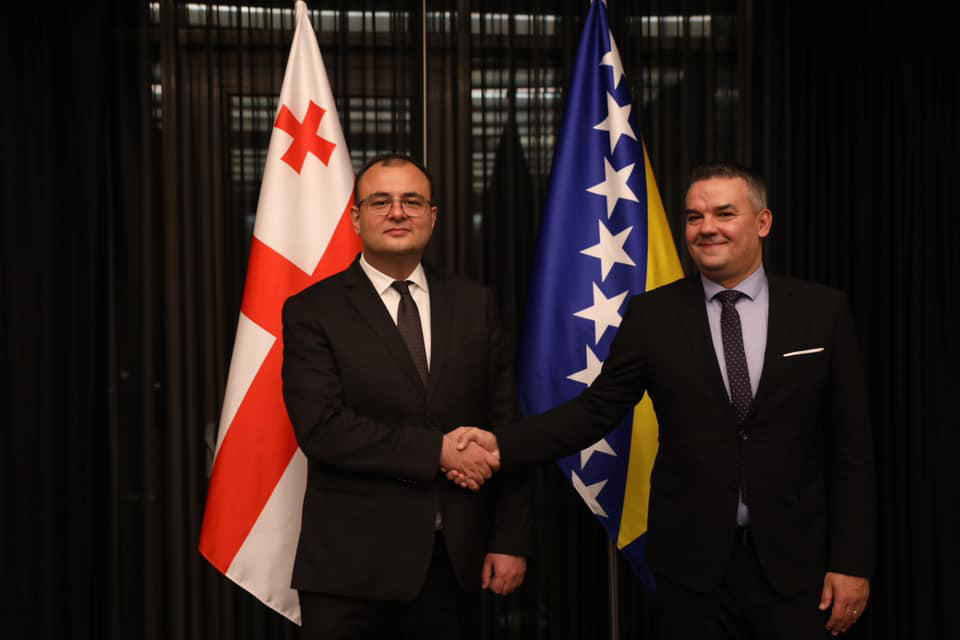 საქართველოსა და ბოსნია-ჰერცეგოვინის იუსტიციის მინისტრებმა სამომავლო თანამშრომლობის საკითხები განიხილეს